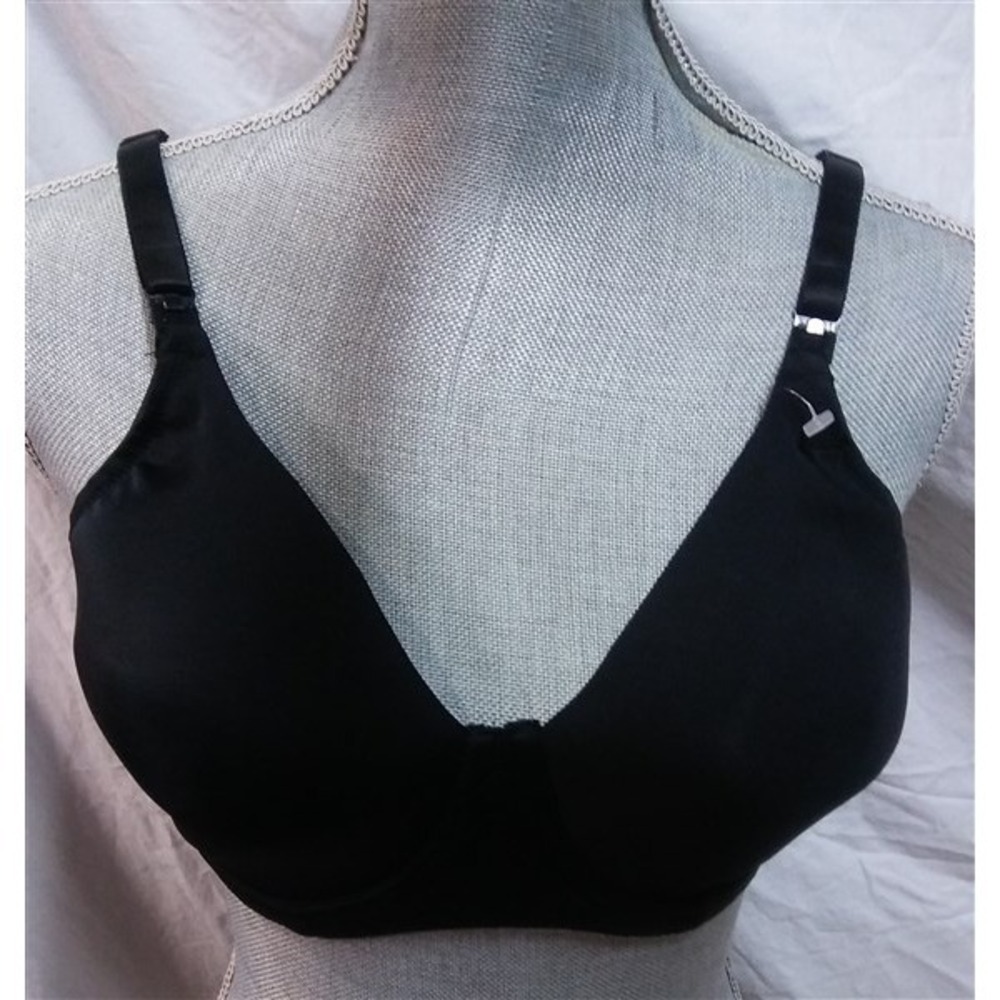 NWOT Leading Lady 34D Molded Seamless Underwire Nursing Bra 410 Black 120994
